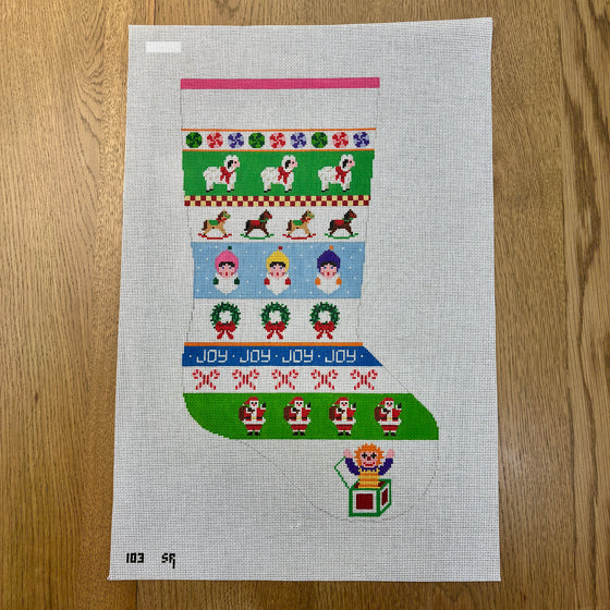 Caroler Stripe, Stocking