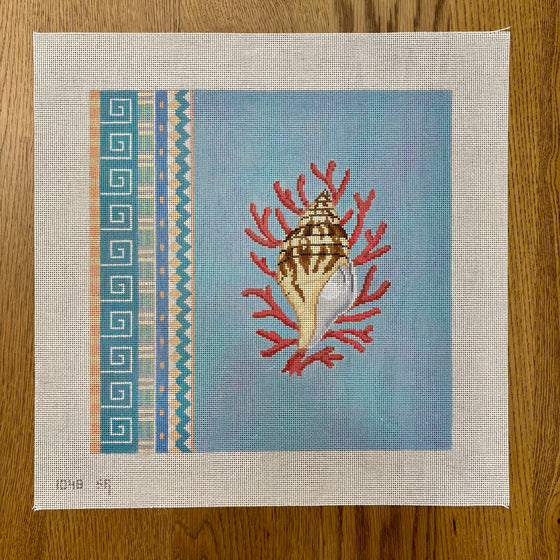 Geo Pattern Tulip Shell, 14" Square - 13 mesh