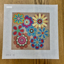  Flowers Pop, 10" Square - 18 mesh