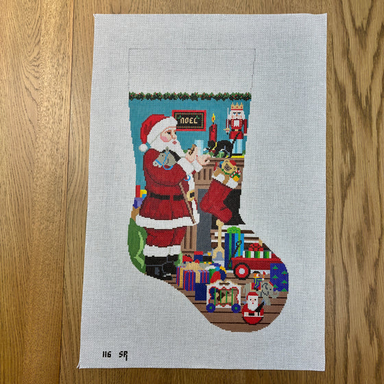 Santa's Milk And Cookies, Stocking