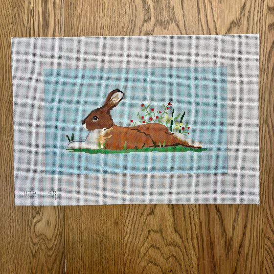 Rabbit in Flowers - 13 mesh