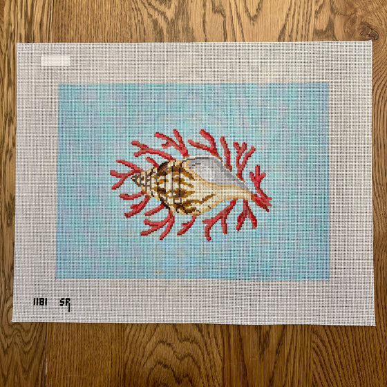 Tulip Shell with Coral - 13 mesh
