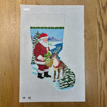  Santa Feeding Apples To Reindeer, Stocking