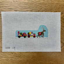  Santa's Village, Prancer Pulling Toy Wagons - 18 mesh