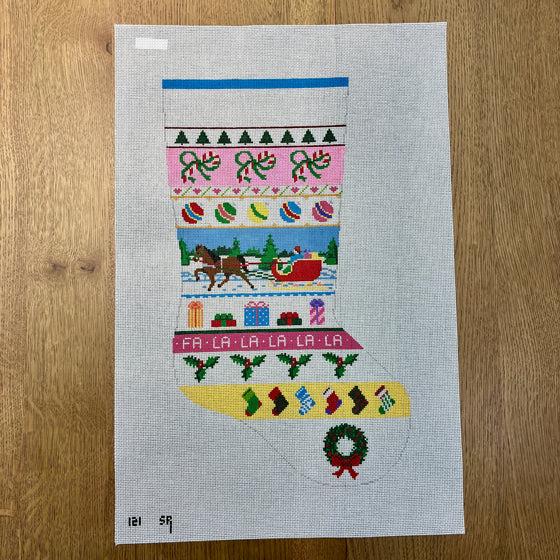 Sleigh Ride Stripe, Stocking