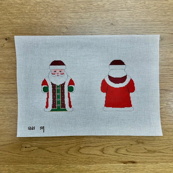Long Red Coat Santa, 2 sided - 18 mesh
