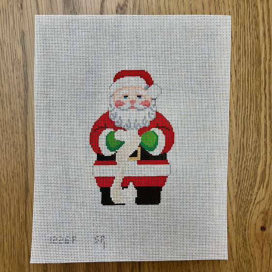 Red Suit Santa With List - 18 mesh