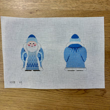  Snowflake Santa, Blue, 2 Sided - 18 mesh