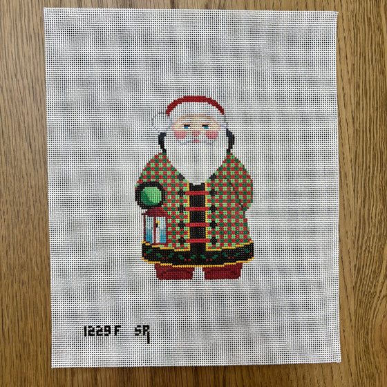 Checker Coat Santa - 18 mesh