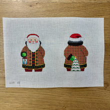  Checker Coat Santa, 2 Sided - 18 mesh