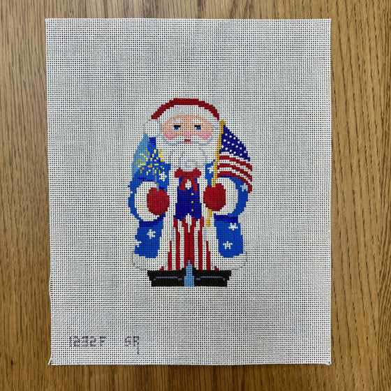 Stars and Stripes Santa - 18 mesh