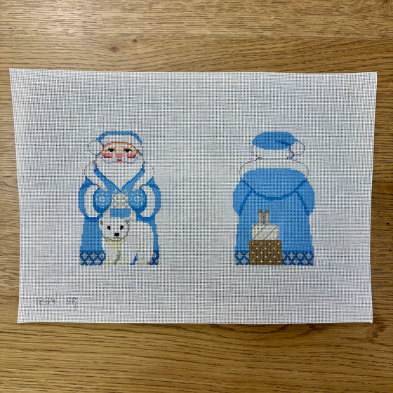 Arctic Santa, Polar Bear, 2 Sided - 18 mesh