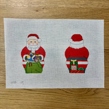  Santa with Toy Bag, 2 Sided - 18 mesh