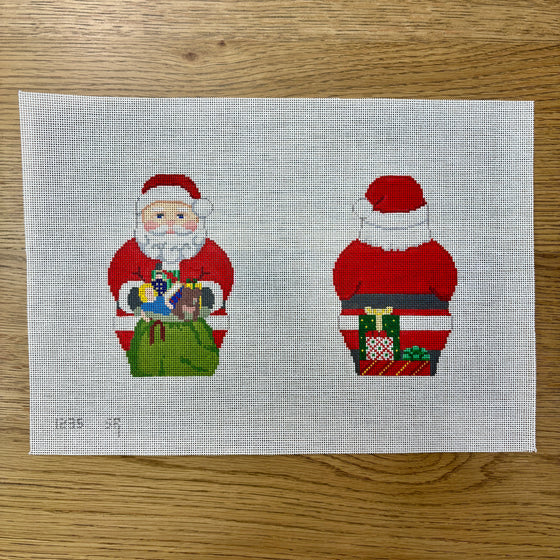 Santa with Toy Bag, 2 Sided - 18 mesh