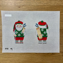  Santa, Golfing, 2 Sided - 18 mesh