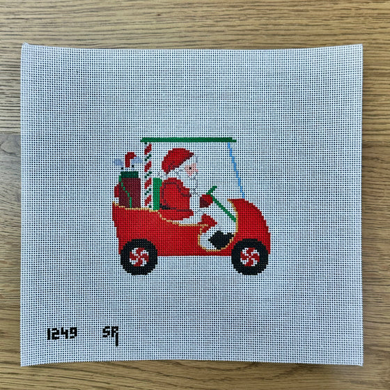 Golf Cart Santa - 18 mesh