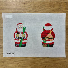  Ski Santa, 2 Sided - 18 mesh