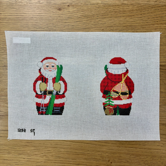 Ski Santa, 2 Sided - 18 mesh