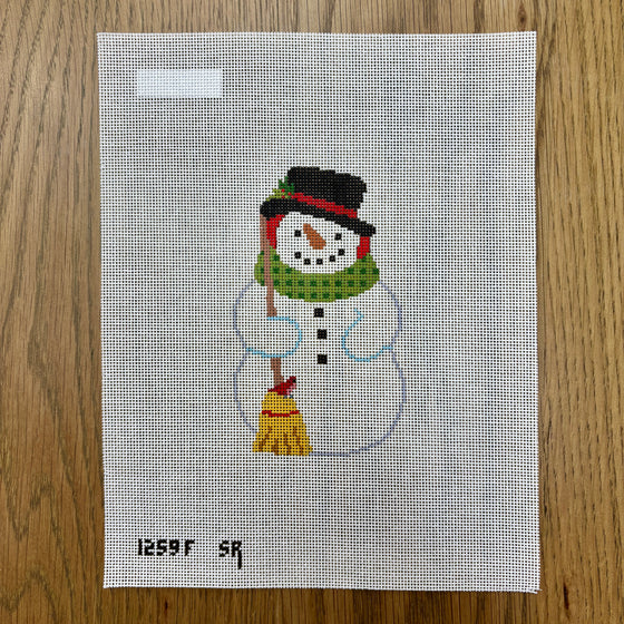 Snowman with Birds - 18 mesh