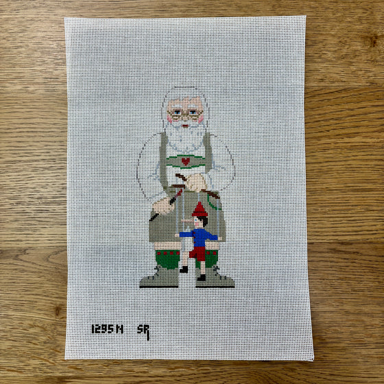 Santa Lederhosen and Puppet