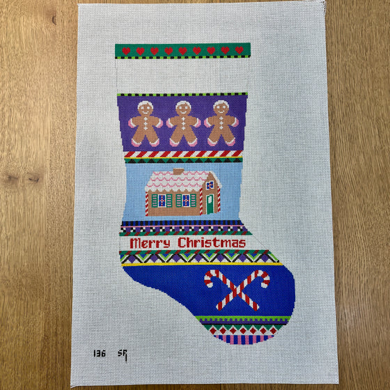 Bold Stripe Gingerbread, Stocking