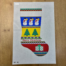  Bold Stripe Snowman, Stocking