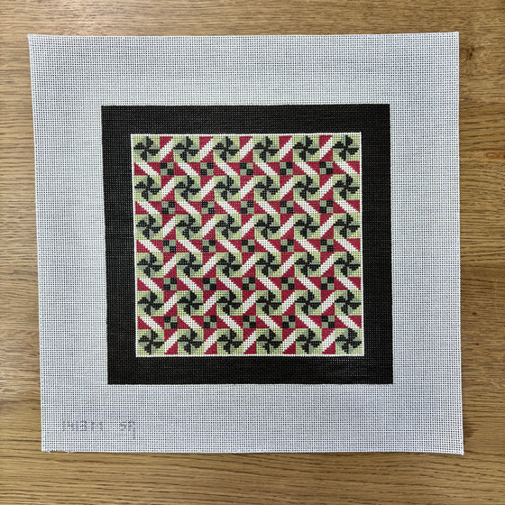 Rolling Pinwheels, 10" Quilt - 13 mesh