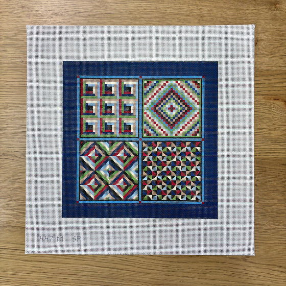 Four Patch Sampler, 10" Quilt - 13 mesh