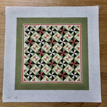 Pinwheels In Diamonds, 14" Quilt - 13 mesh