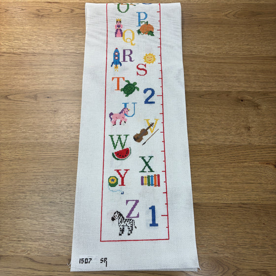 Alphabet Sampler, Growth Chart - 13 mesh