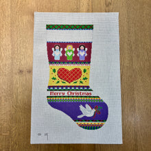  Bold Stripe Angel, Heart and Dove, Stocking