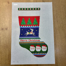  Bold Stripe, Reindeer In Stars, Santa Face, Stocking
