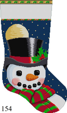  Frosty with Moon, Stocking