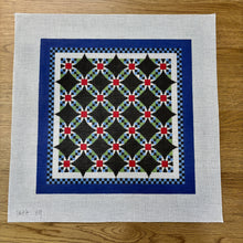  Wedding Ring Star, 14" Quilt - 13 mesh