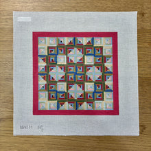  Log Cabin Star, 10" Quilt - 13 mesh