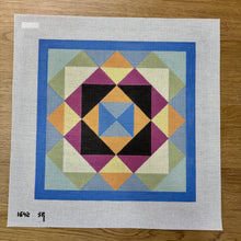  Blocks In Diamonds, 14" Square - 13 mesh
