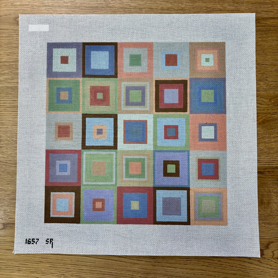 Boxes, 14" Quilt - 13 mesh