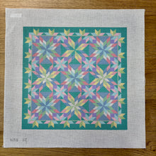  Beach Glass Starburst, 14" Quilt - 13 mesh