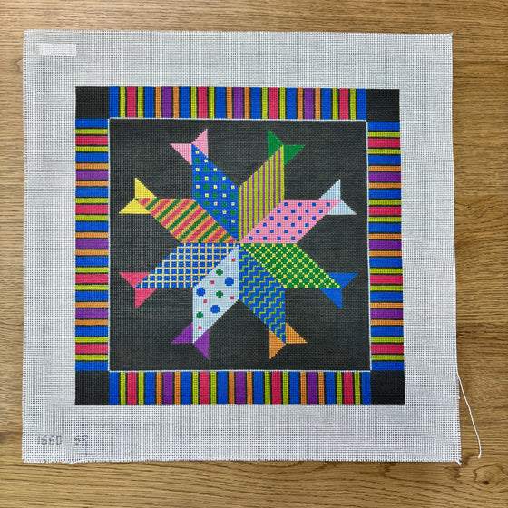 Pinwheel Fish, 14" Quilt - 13 mesh