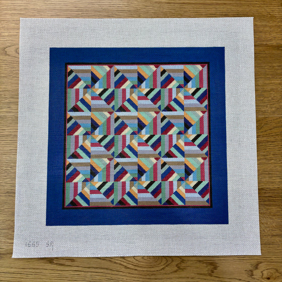Pinwheel Spider Web, 14" Quilt - 13 mesh