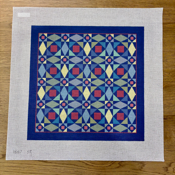 Kaleidoscope, 14" Quilt - 13 mesh