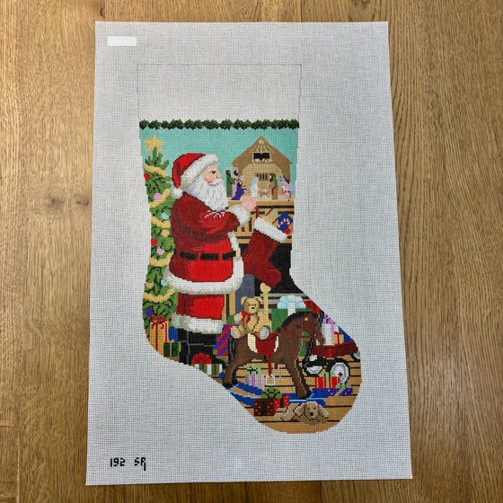 Santa, Nativity, Stocking