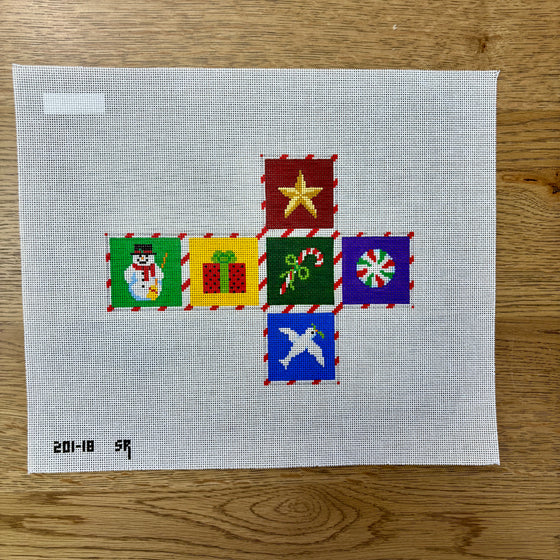 Christmas Times, 2" Cube - 18 mesh