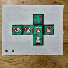  Tumbling Santas, 2.75" Cube - 13 mesh