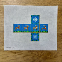  Flying Reindeer, 2" Cube - 18 mesh