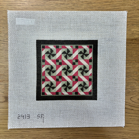 Rolling Pinwheels Mini Quilt - 13 mesh