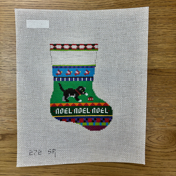 Bold Stripe Cat, Mini Stocking