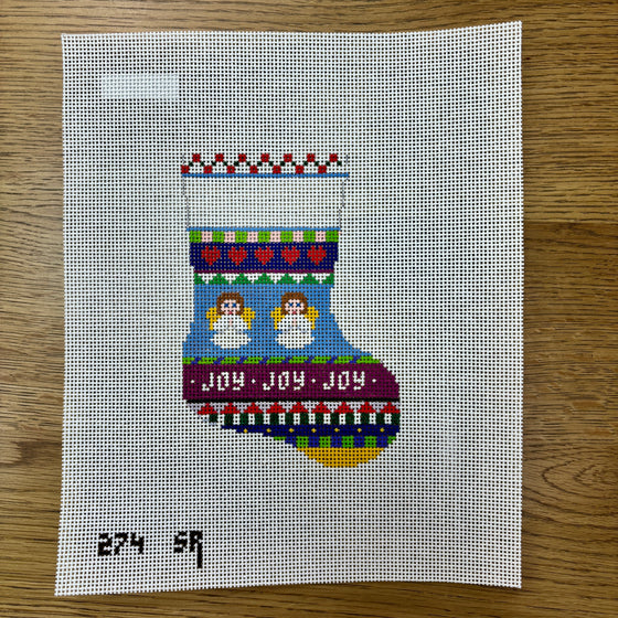 Bold Stripe Angels, Mini Stocking