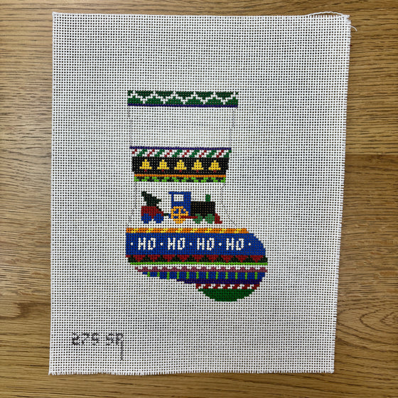 Bold Stripe Train, Mini Stocking
