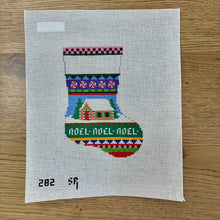  Bold Stripe Gingerbread, Mini Stocking